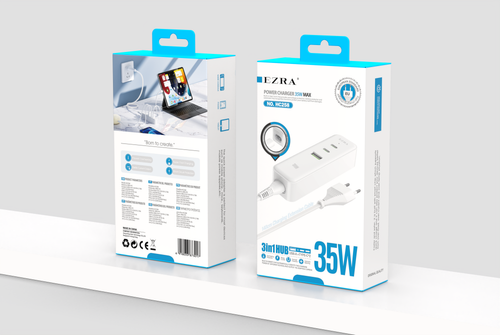 Stecher priza HUB 3in1